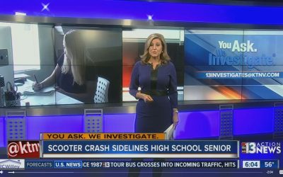 Christian Gabroy Answers Channel 13 Reporter’s Questions About Las Vegas Auto Accident