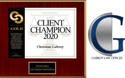 The Martindale-Hubbell 2020 Client Champion Award Has Been Awarded to Christian Gabroy