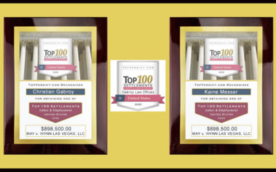 Gabroy | Messer  Recognized For Obtaining One Of The Top 100 Hour and Wage Labor & Employment Settlements In The United States In The Year 2020